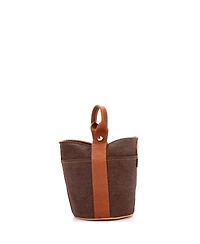 Pre-Owned HERMES Pm Saxo Handbag Toile