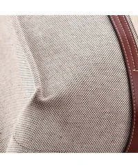 Pre-Owned Chloe Large Woody Tote Canvas with Leather