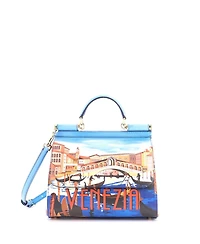 Pre-Owned Dolce & Gabbana Medium Miss Sicily Bag Printed Leather