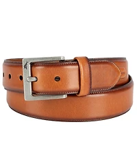 Tommy Bahama Men's Classic Casual Leather with Burnished Edges Belt