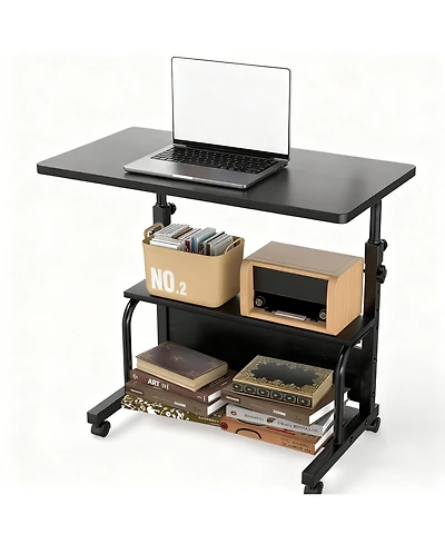 Yigii Adjustable Laptop Desk for Home Office, Bedroom, or Small Spaces - Portable, Multi-functional