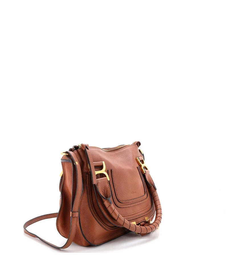 Pre-Owned Chloe Small Marcie Satchel Leather