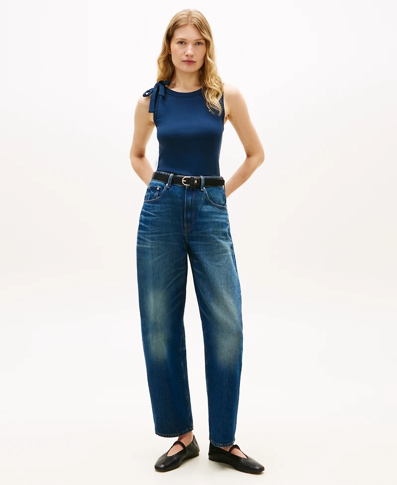 Tommy Hilfiger Women's Bow Detail Crewneck Tank Top