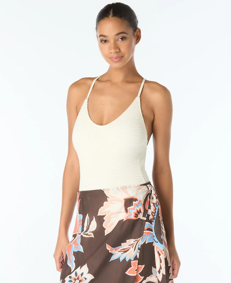 Vince Camuto Women's Printed Wrap Swim Maxi Skirt