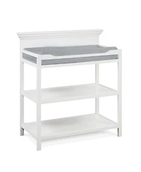 Flynama Modern Changing Table with Two Shelves and 4 Side Safety Rails for Nursery