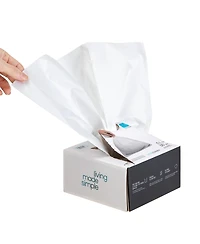 Home Zone Living Code 5S Small Trash Bags Custom Fit for 1.3 Gallon Wastebaskets, 120-Count