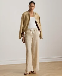 Lauren Ralph Women's Striped Wide-Leg Pants