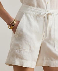 Lauren Ralph Women's Wide-Leg Drawcord Shorts