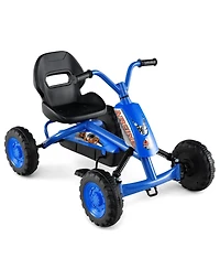Mecale Go Kart for Kids 4 Wheel with Steering Handlebars and Adjustable