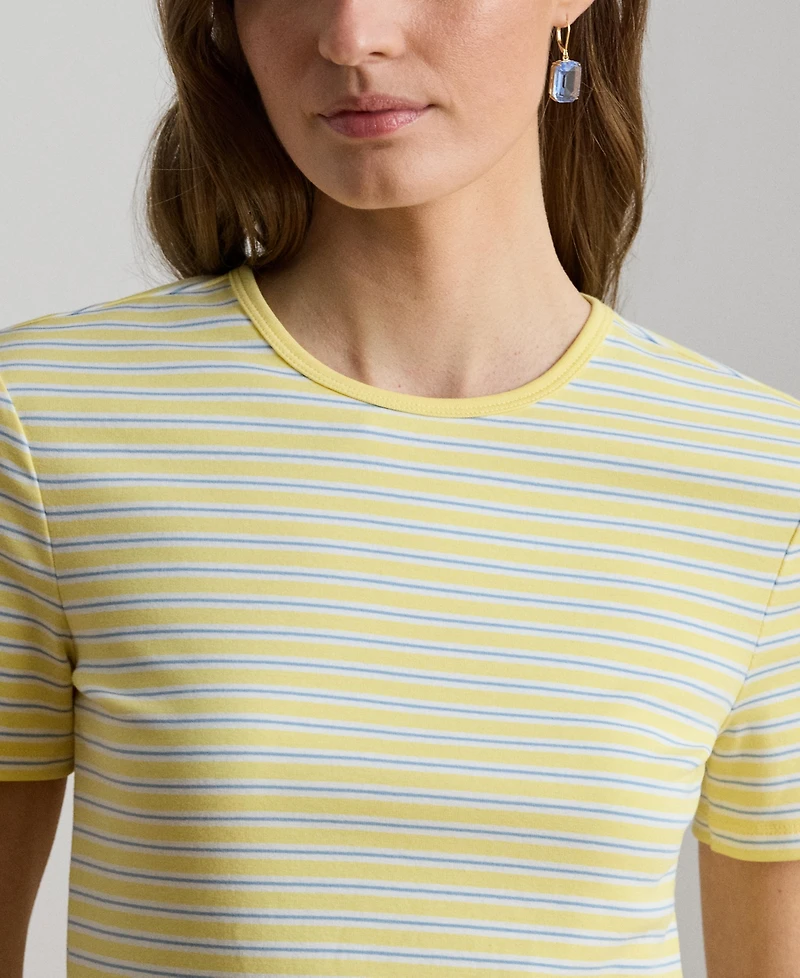 Lauren Ralph Women's Striped Short-Sleeve T-Shirt