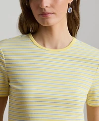 Lauren Ralph Women's Striped Short-Sleeve T-Shirt