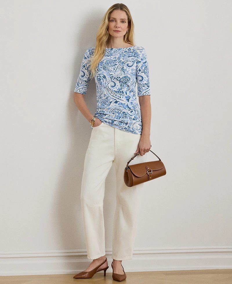 Lauren Ralph Women's Boat Neck T-Shirt