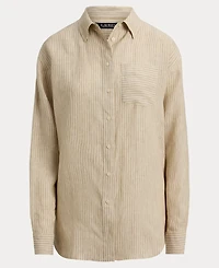 Lauren Ralph Women's Striped Long-Sleeve Shirt