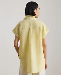 Lauren Ralph Women's Relaxed Fit Short-Sleeve Shirt