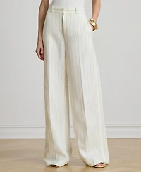 Lauren Ralph Women's Striped Wide Leg Pants