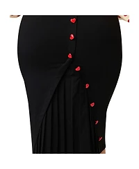 Unique Vintage Plus Back Pleat Pencil Skirt