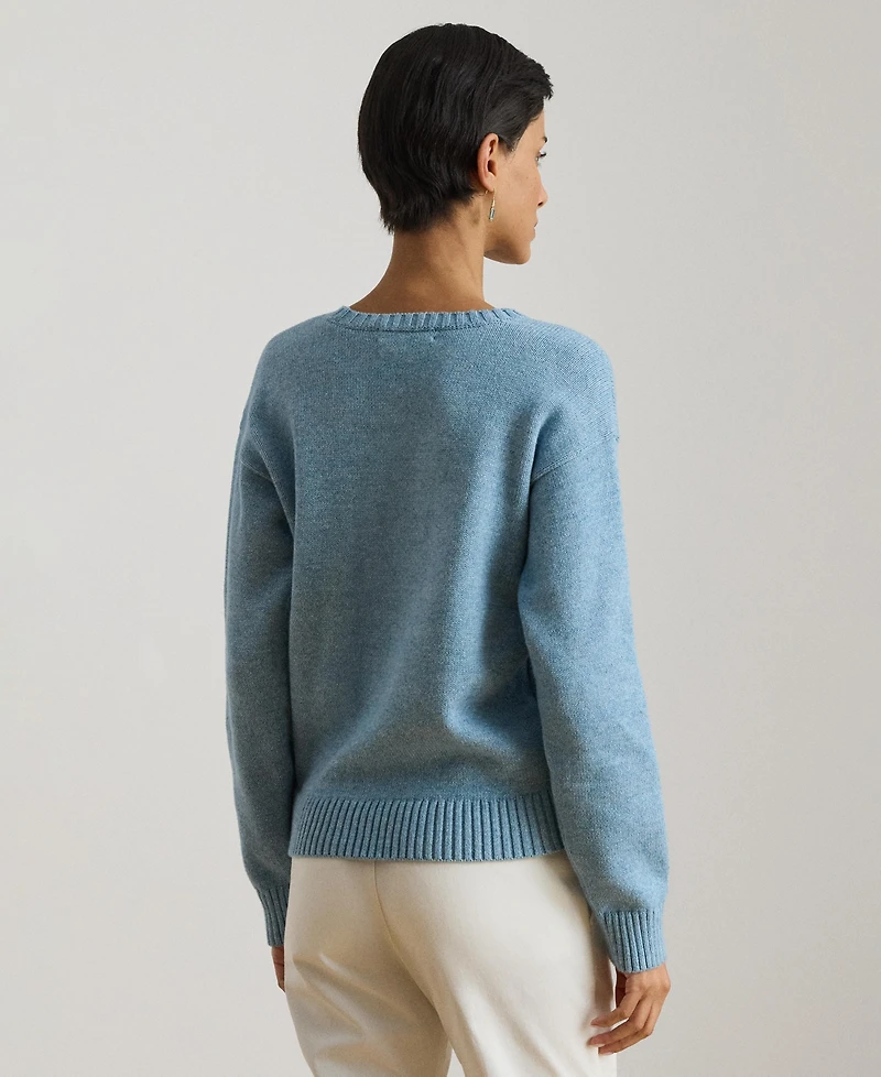 Lauren Ralph Women's Cotton Dog Sweater