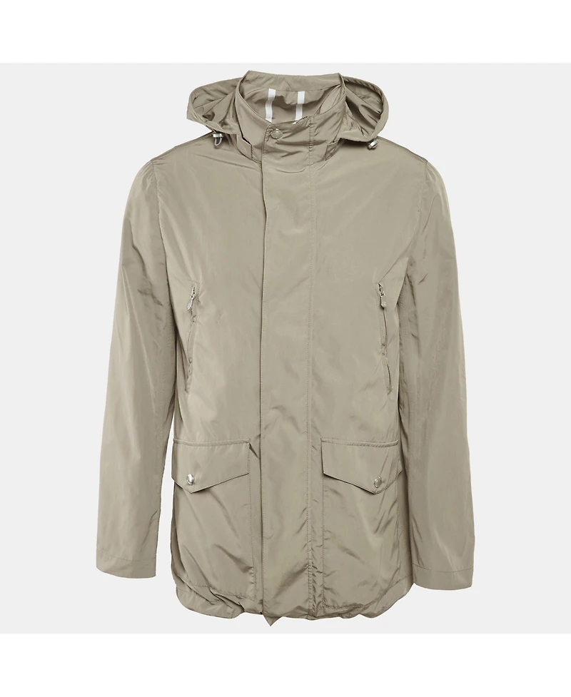 Pre-Owned Brunello Cucinelli Men's Synthetic Hooded Jacket