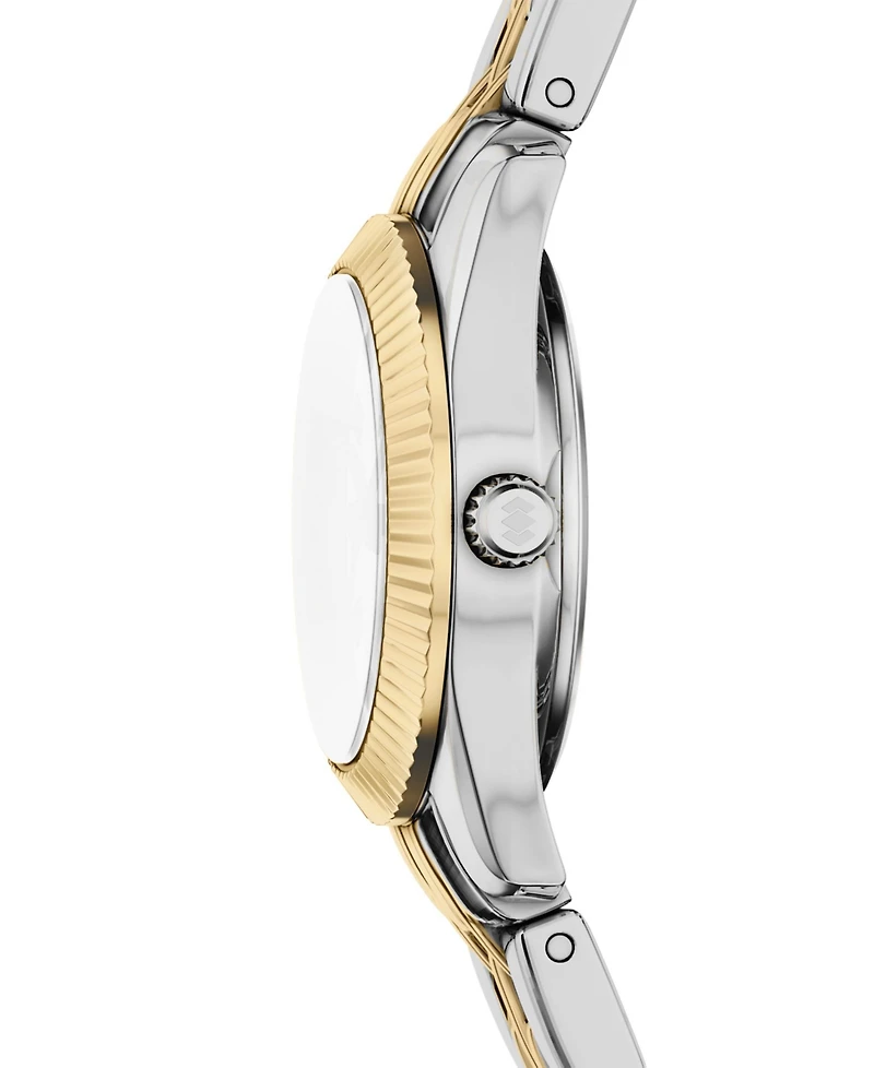 Fossil Women's Scarlette Mini Three-Hand Two-Tone Stainless Steel Watch, 20mm