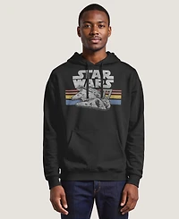 Fifth Sun Men's Star Wars Vintage-Like Falcon Fleece Pullover Hoodie