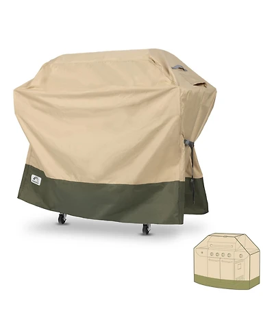 Aoodor Heavy Duty Bbq Gas Grill Cover, 600D Waterproof Oxford Outdoor Barbecue Grill Cover with Air Vents