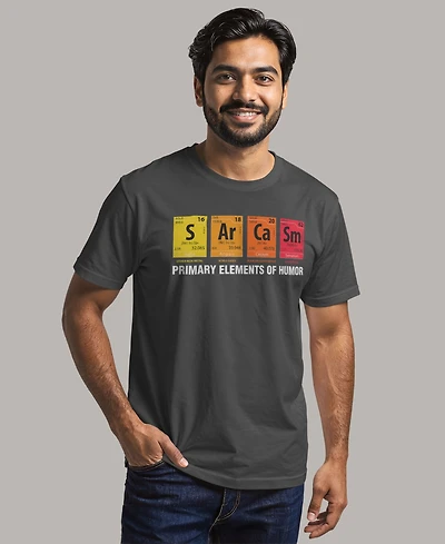 Fifth Sun Men's Elements of Humor Short Sleeve Crew T-shirt