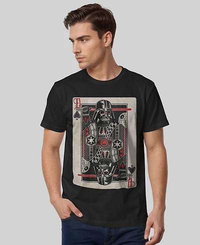 Star Wars Men's Classic Darth Vader of Spades Playing Card Short Sleeve T-Shirt