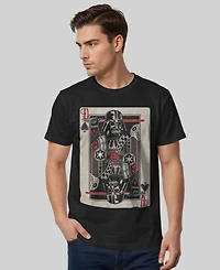 Star Wars Men's Classic Darth Vader of Spades Playing Card Short Sleeve T-Shirt