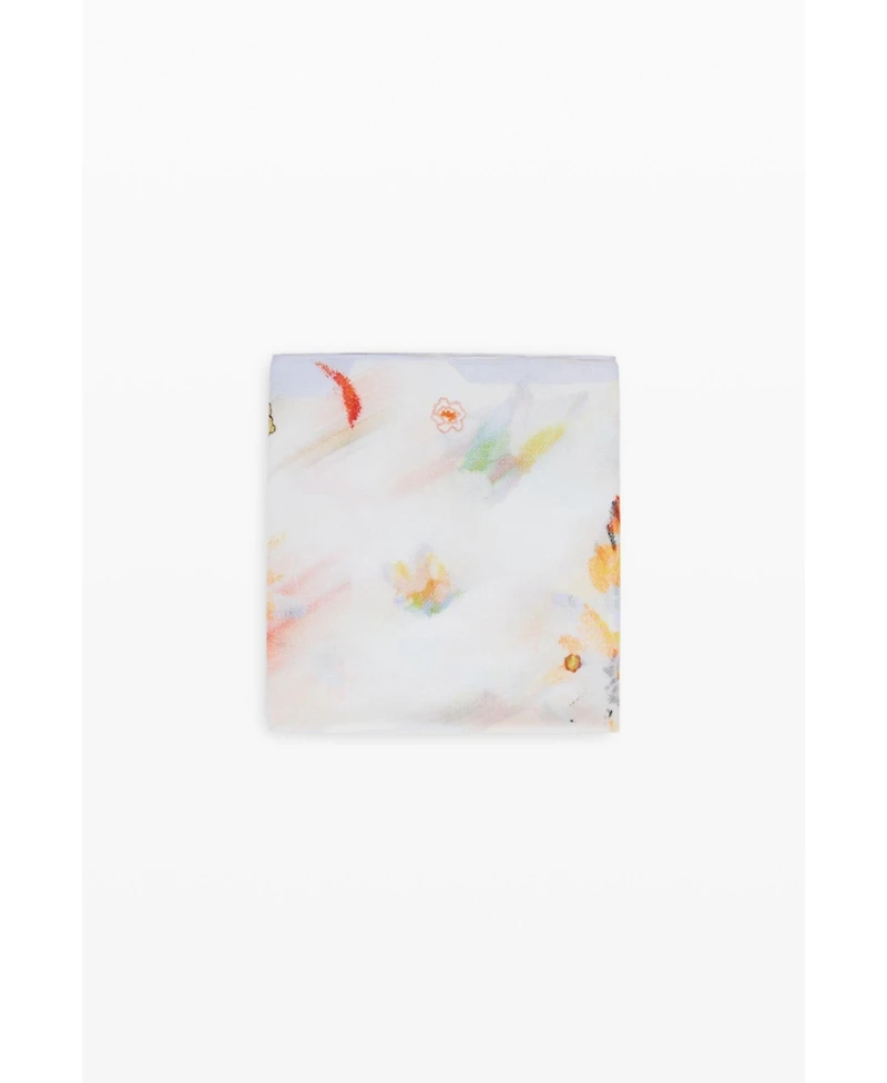 Desigual Women's Rectangular foulard charms