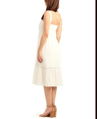 Bcx Women's Solid Striped Dobby Pull-On Dress