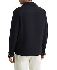 Reiss Men's Technical Quilted Zip-Front Overshirt