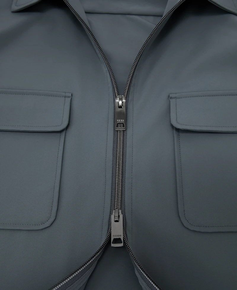 Reiss Men's Technical Zip-Through Overshirt
