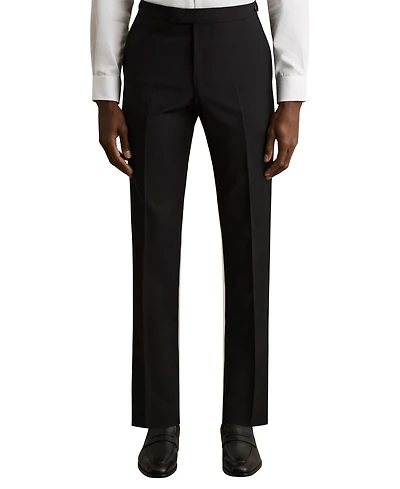 Reiss Men's Wool-Blend Tailored-Fit Suit Pants