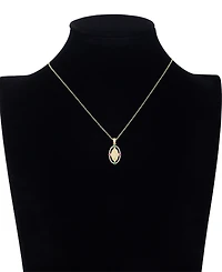 Unwritten Cubic Zirconia Virgin Mary Multi Color Pendant Necklace