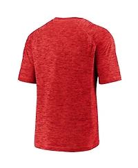Fanatics Men's Red Philadelphia Phillies Line Up Primary Threat Striated T-Shirt