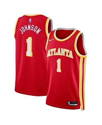 Nike Men's and Women's Jalen Johnson Red Atlanta Hawks Swingman Icon Edition Jersey