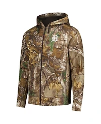 Dunbrooke Men's Camo Detroit Tigers Trophy Realtree Full-Zip Hoodie