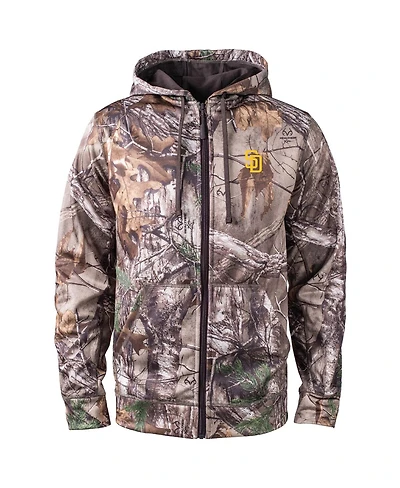 Dunbrooke Men's Camo San Diego Padres Trophy Realtree Full-Zip Hoodie