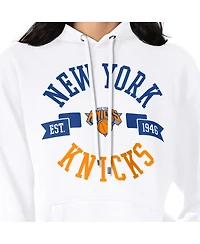 G-iii 4Her by Carl Banks Women's White New York Knicks City Pullover Hoodie