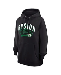G-iii 4Her by Carl Banks Women's Black Boston Celtics Filigree Logo Pullover Hoodie