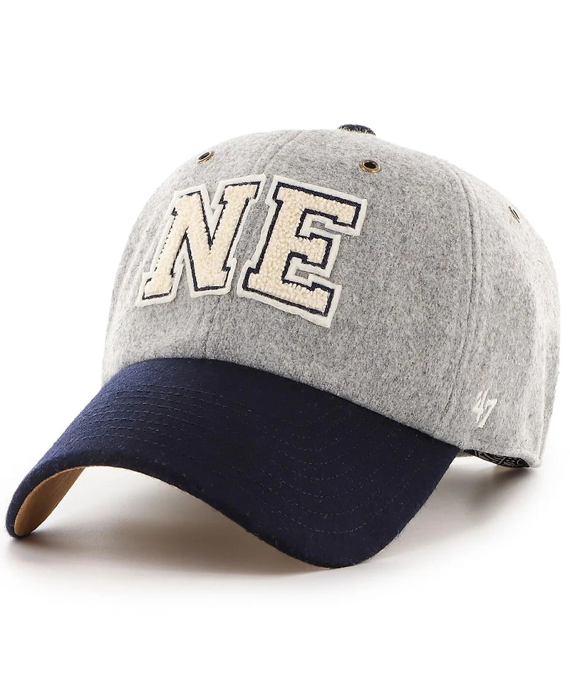Stoney Clover Lane X ''47 Brand Men's and Women's Gray/Navy New England Patriots Block Clean Up Adjustable Hat