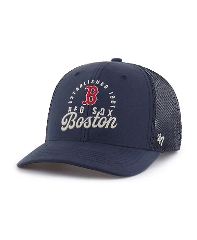 '47 Brand Men's Navy Boston Red Sox Pitstop Trucker Adjustable Hat