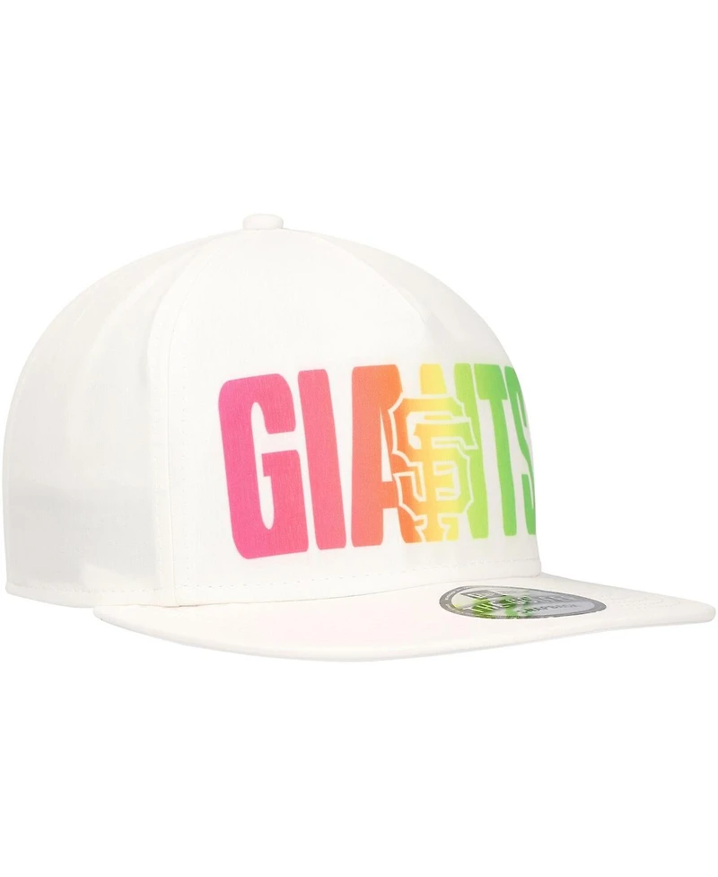 New Era Men's White San Francisco Giants Spring Spectrum Golfer Snapback Hat
