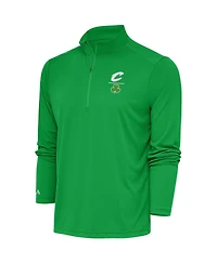 Antigua Men's Kelly Green Cleveland Cavaliers Shamrock Tribute Quarter-Zip