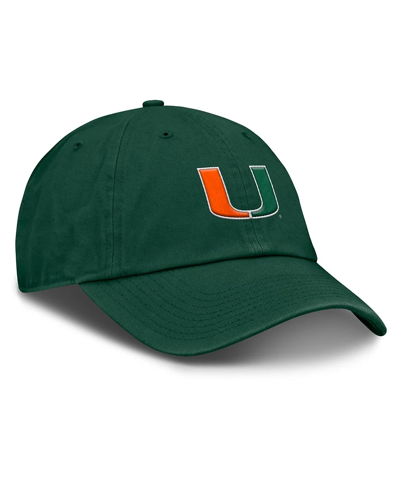 Fanatics Men's Green Miami Hurricanes Squad Club Adjustable Hat