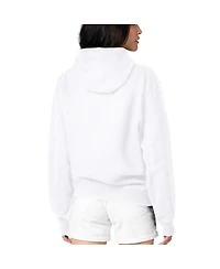 G-iii 4Her by Carl Banks Women's White New York Mets Flowers Graphic Pullover Hoodie