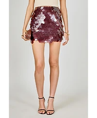 Endless Rose Women's Sequined Half Skirt