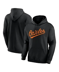 Logo Athletic Men's Black Baltimore Orioles Wordmark Hoodie
