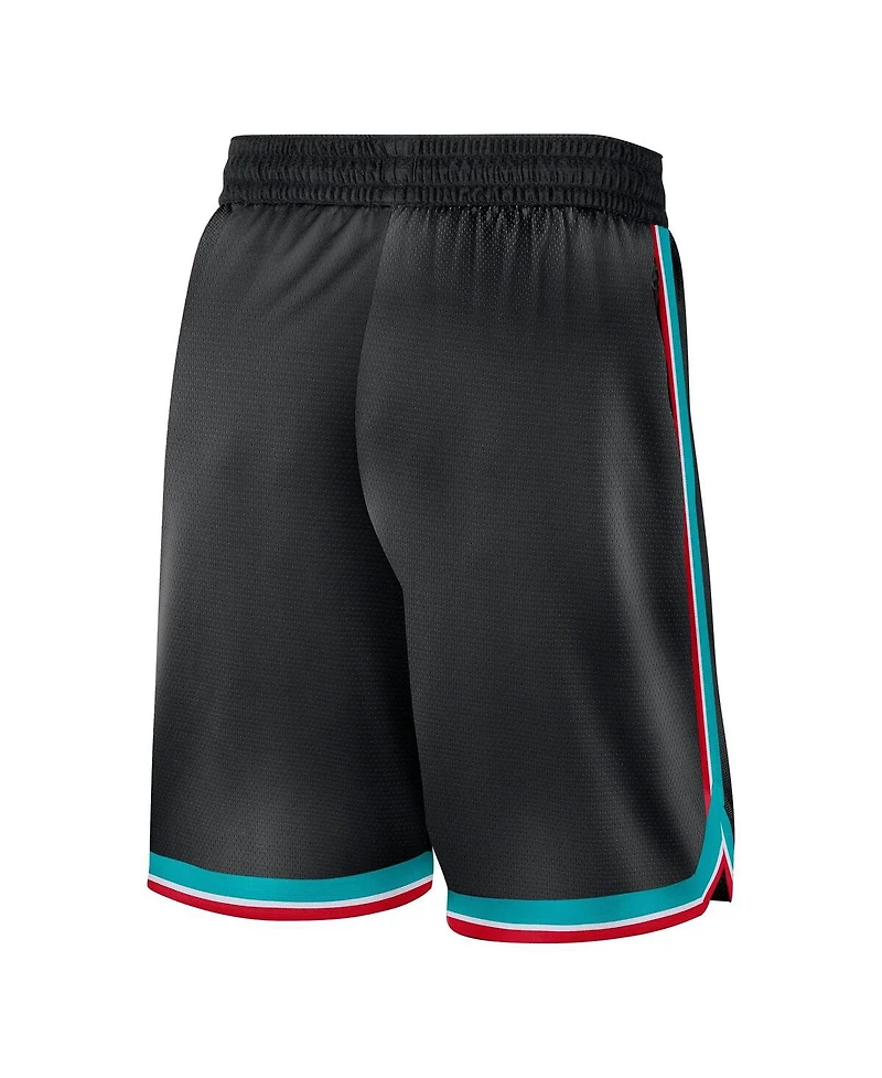 Nike Men's Black Memphis Grizzlies Classic Edition Hardwood Classics Premium Dna Shorts