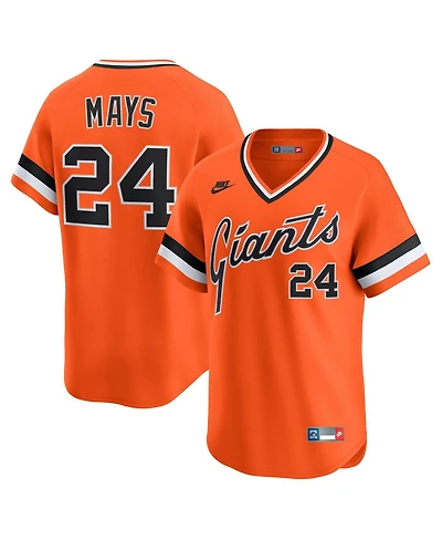 Nike Men's Willie Mays Orange San Francisco Giants Cooperstown Collection Limited Jersey